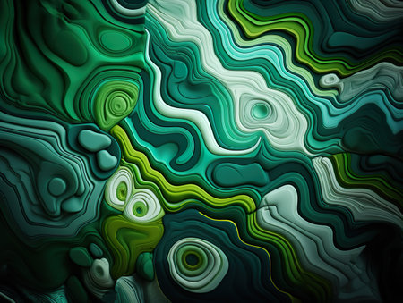 Malachite green mineral gemstone texture, malachite abstract backgroundの素材