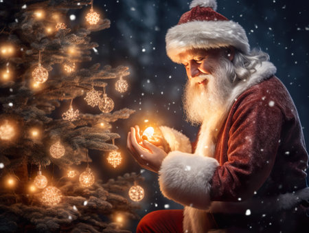 Santa Claus Christmas portraitの素材