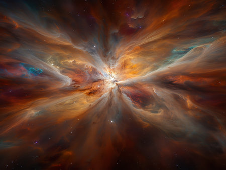 Colorful galaxy cloud nebulaの素材