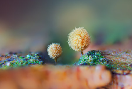 Push Pin Slime Mold - Hemitrichia calyculata