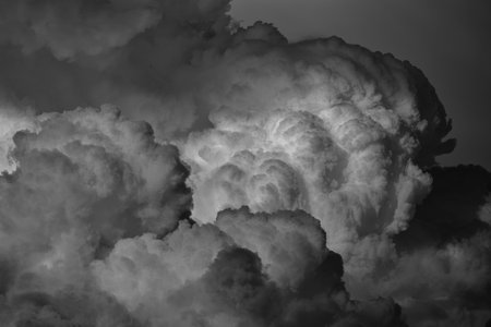 Dramatic cumulus Cloud Formations in the Sky