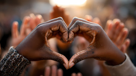 Colorful hand prints symbolizing unity and tolerance. Earth tolerance day conceptの素材