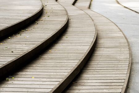 Stairs in the park with natural lights.の写真素材