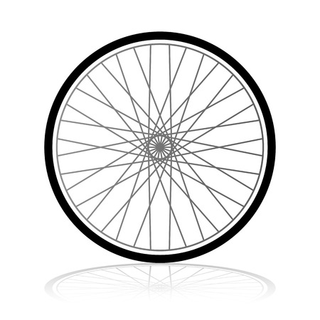 Vector bicycle wheelのイラスト素材