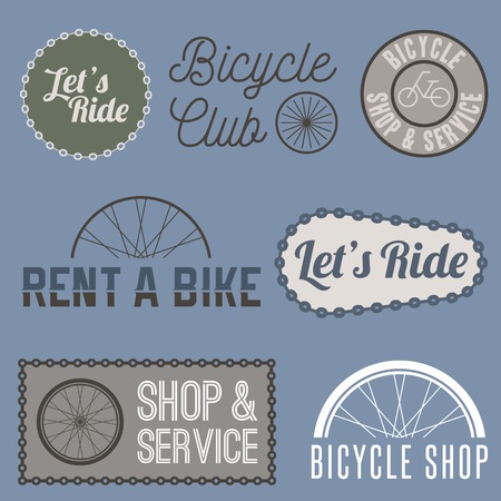 Vector bicycle sign for businessのイラスト素材