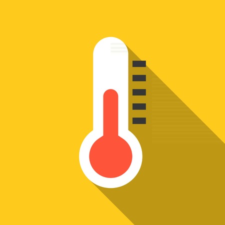 Vector thermometer icon,flat designのイラスト素材