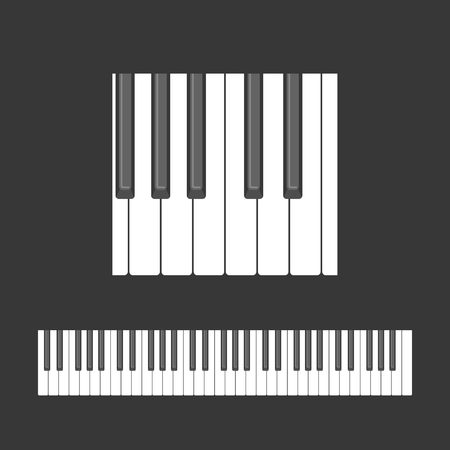 Piano keys patternのイラスト素材