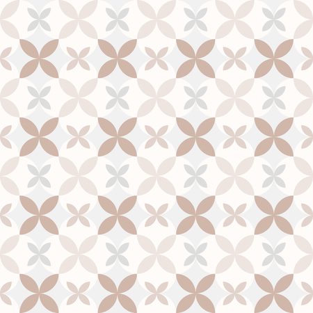 abstract retro geometric seamless pattern background, flower themeのイラスト素材