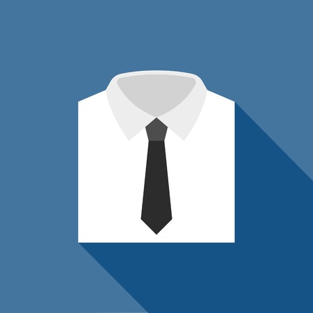 shirt icon, businessman icon, flat designのイラスト素材