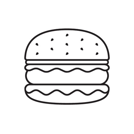 Vector hamburger icon thin lineのイラスト素材