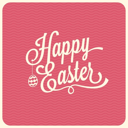 Happy easter typographical backgroundのイラスト素材