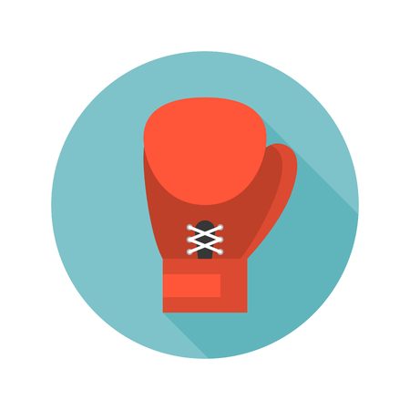 boxing glove icon vector, flat designのイラスト素材