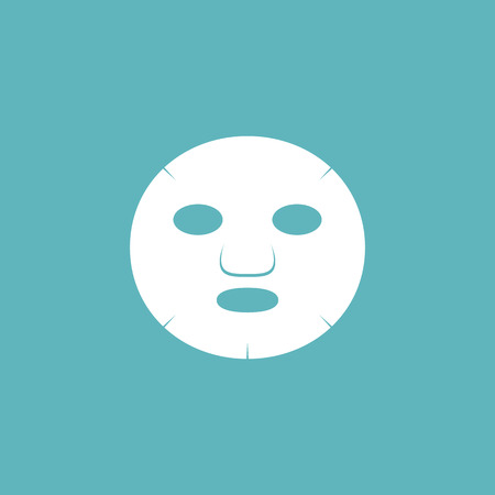 Sheet masks for facial, flat design icon. Vector illustration.のイラスト素材