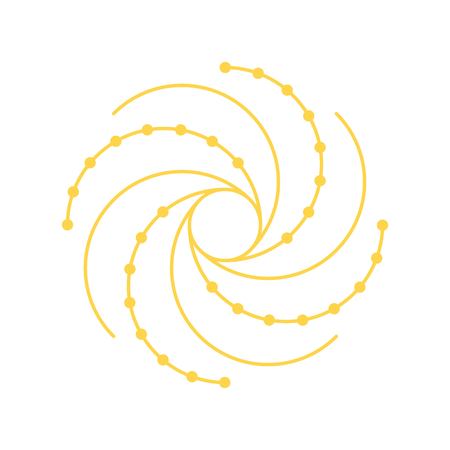 Swirl line, galaxy symbol icon illustration.のイラスト素材