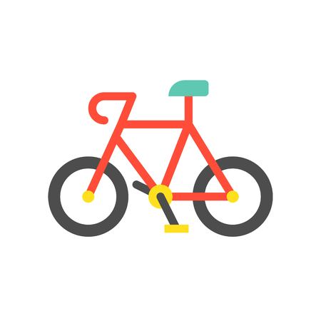Bicycle flat icon.のイラスト素材