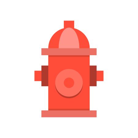 Fire hydrant simple icon, flat designのイラスト素材