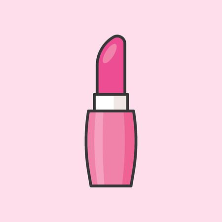 Pink Lipsticks, filled outline iconのイラスト素材