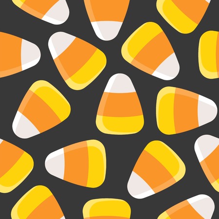 Candy corn seamless pattern vector for halloween background or wallpaperのイラスト素材