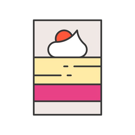 mousse in shot glass dessert, sweets and pastry set, filled outline icon.のイラスト素材