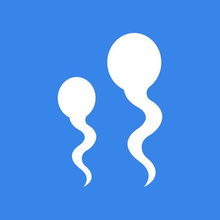 sperm, medical and hospital related flat design icon set.のイラスト素材