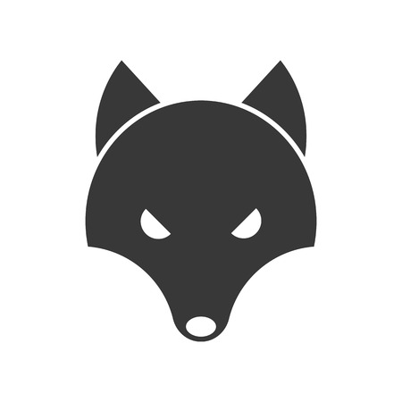 werewolf, Halloween related solid icon vector illustrationのイラスト素材