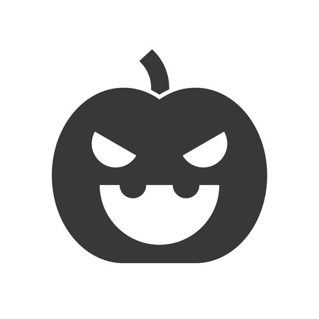 jack o lantern, Halloween solid vector iconのイラスト素材
