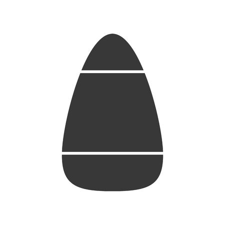 candy corn, halloween solid icon vector illustrationのイラスト素材