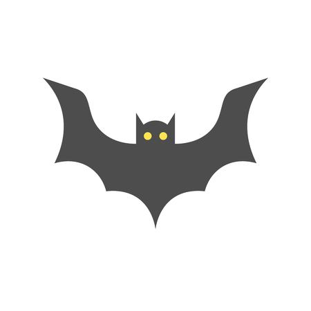 bat, halloween character set icon, flat designのイラスト素材