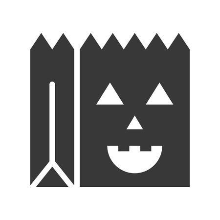 trick or treat bag, Halloween related, glyph icon designのイラスト素材