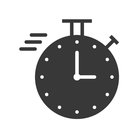 chronometer or speed icon with stop watch, pixel perfect designのイラスト素材