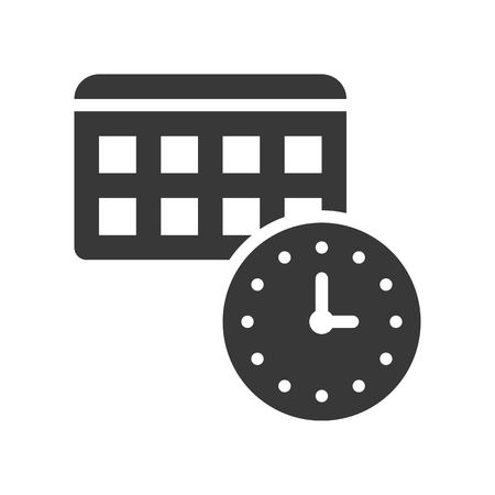 appointment time and calendar icon pixel perfectのイラスト素材
