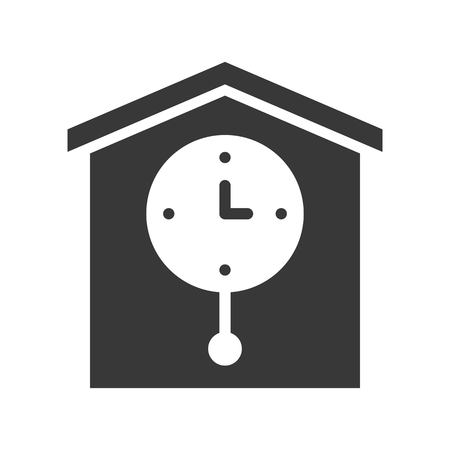 pendulum wall clock, pixel perfect vector iconのイラスト素材