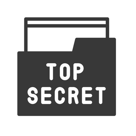 top secret file and folder, police related iconのイラスト素材