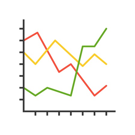 data report icon concept, editable stroke outlineのイラスト素材
