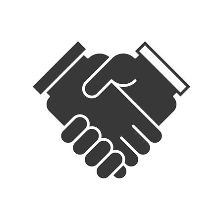business hand or handshake icon, deal and meeting conceptのイラスト素材