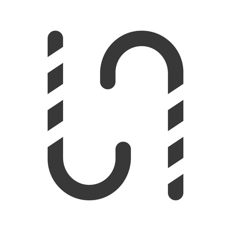 candy cane, Merry Christmas filled icon setのイラスト素材