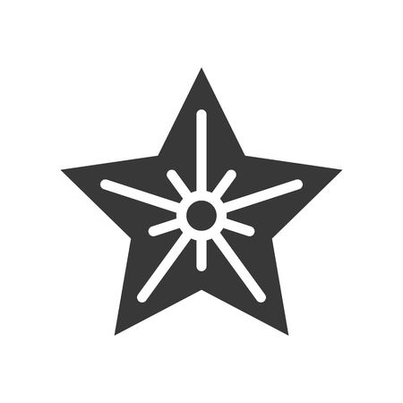 Christmas star vector, Christmas related solid design iconのイラスト素材