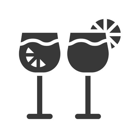 Juice vector, Christmas related solid design iconのイラスト素材
