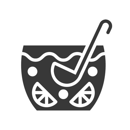 Punch vector, Christmas related solid design iconのイラスト素材