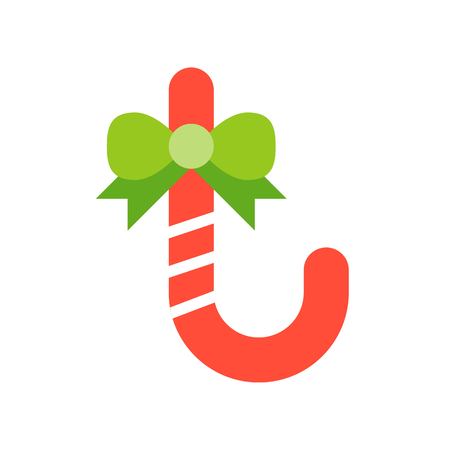 Candycane vector, Christmas related flat design iconのイラスト素材