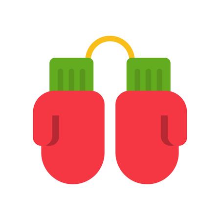 Mittens vector, Chirstmas related flat design iconのイラスト素材