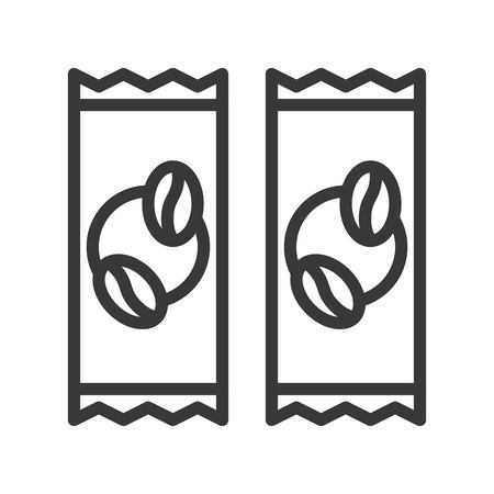 3 in 1 coffee vector, coffee related line design editable stroke iconのイラスト素材