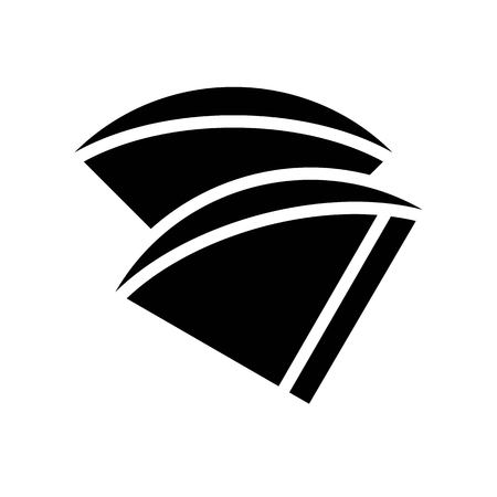 Coffee filter vector, coffee related solid designのイラスト素材