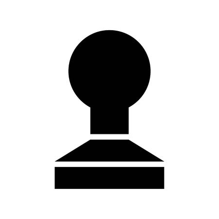 Espresso tamper vector, coffee related solid designのイラスト素材