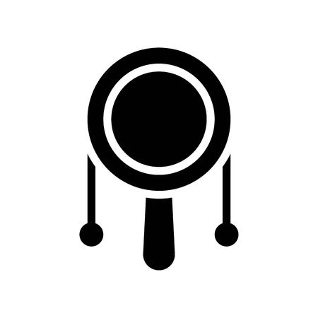 Rattle Drum vector, Chinese New Year related solid design iconのイラスト素材