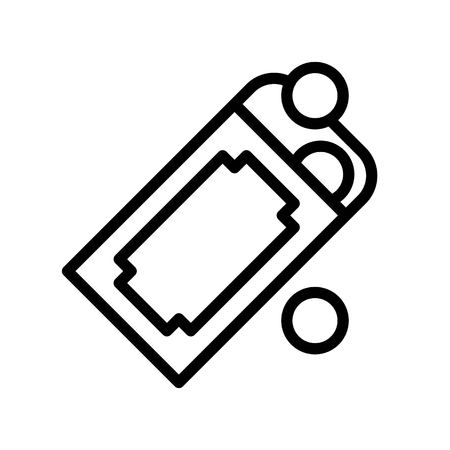 Red envelope vector, Chinese New Year related line design icon editable strokeのイラスト素材
