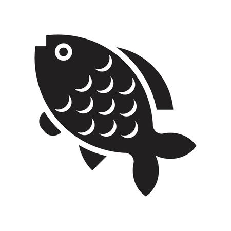 Carp vector, Chinese New Year related solid design iconのイラスト素材