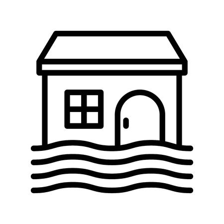 Property insurance vector, insurance related line design editable stroke iconのイラスト素材