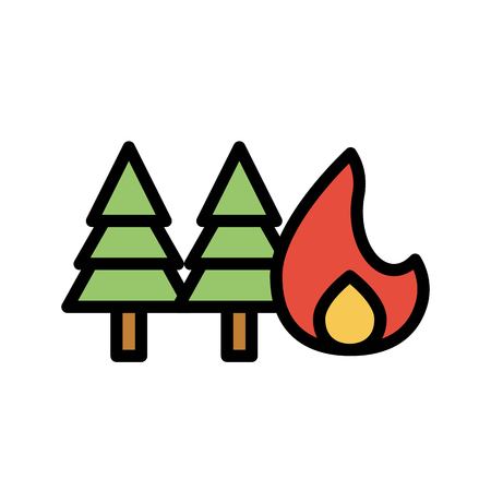 Fire insurance vector, insurance related filled design editable stroke iconのイラスト素材