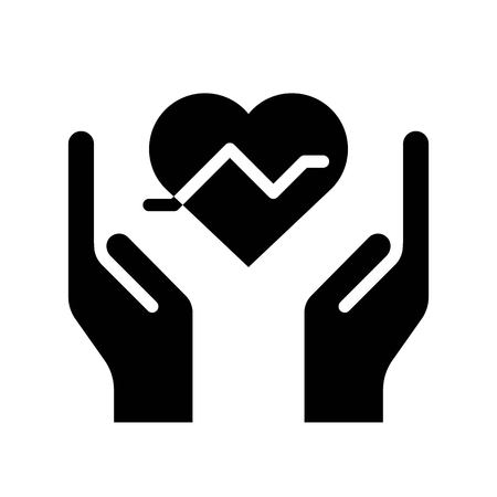 Health insurance vector, insurance related solid design iconのイラスト素材